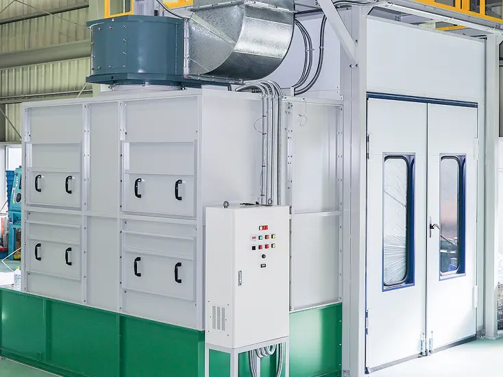 塗装ブース焼付乾燥炉一体型